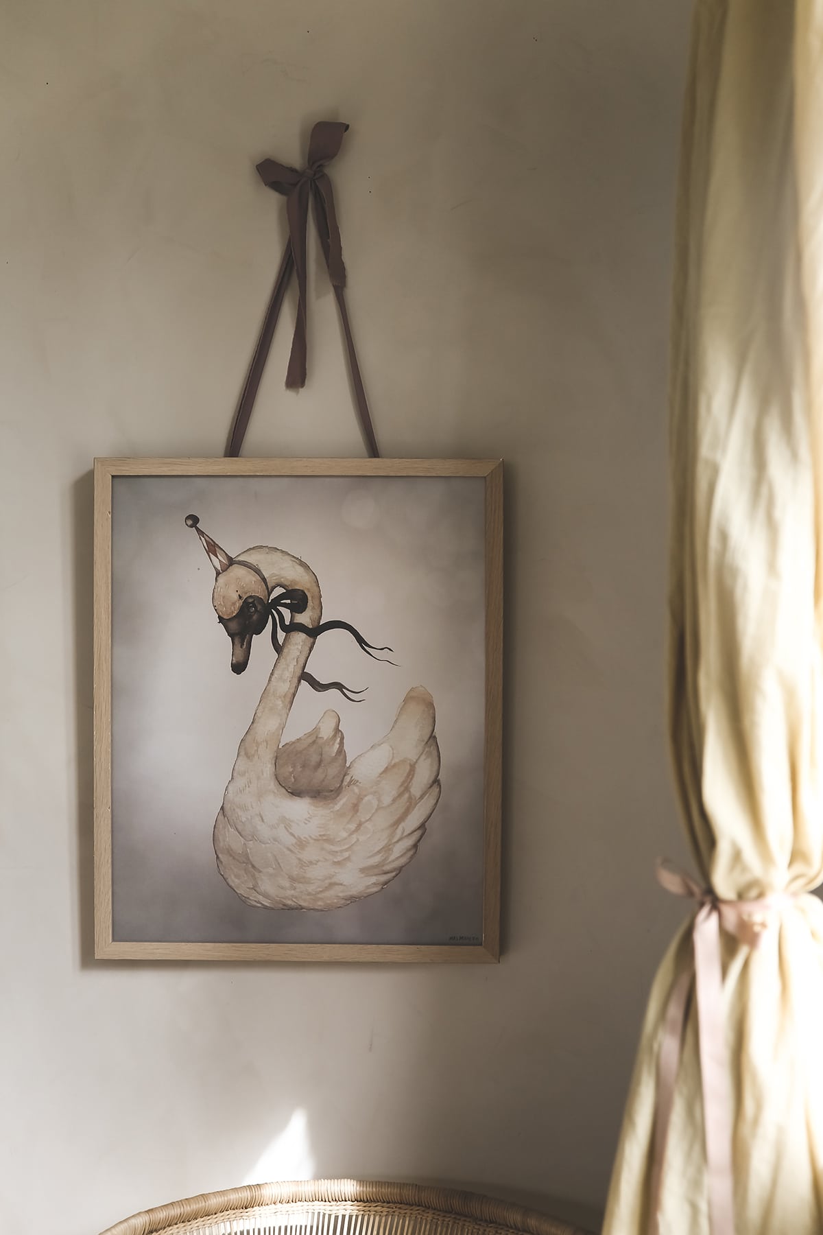 Mrs Mighetto - Fairground friends Dear Swan 40x50