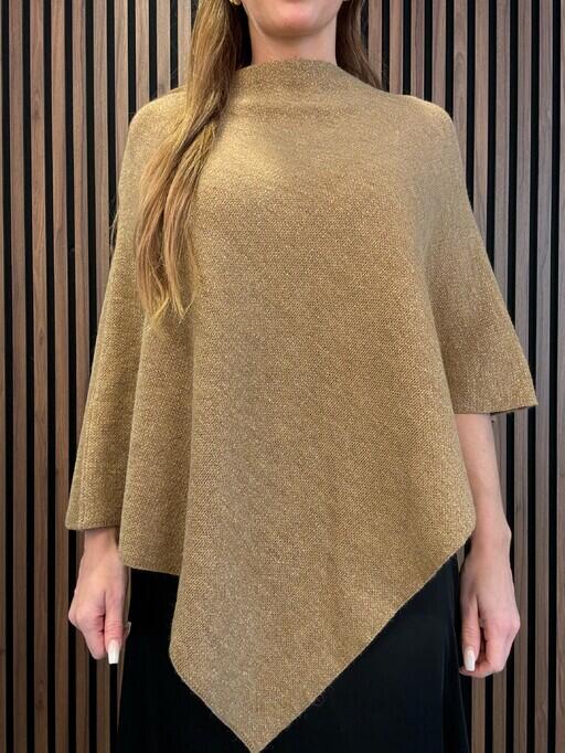 Gemini - Asta poncho, guld m glitter