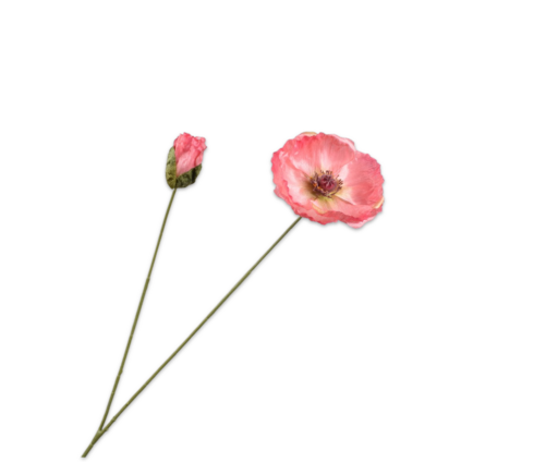 Silk-ka - Vallmo rosa 82cm