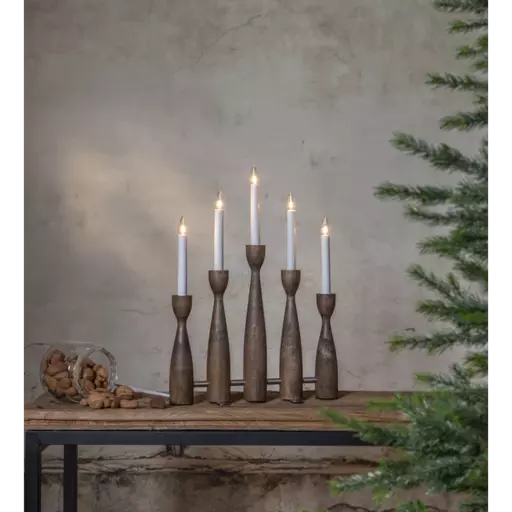 Adventsljusstake Midja 2,0 Valnöt