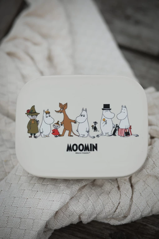 Rätt Start - Mumin Familj lunchlåda i plåt, beige